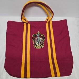 Universal Studios Wizarding World Harry Potter Gryffindor Crest Canvas Tote Bag